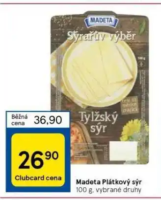 Tesco Madeta plátkový sýr nabídka