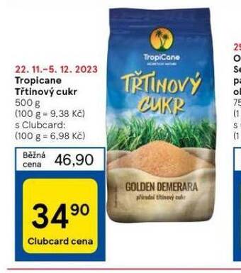 Tesco Třtinový cukr nabídka