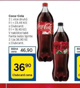 Tesco Coca cola, fanta, sprite nabídka