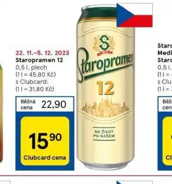 Tesco Pivo staropramen 12 nabídka