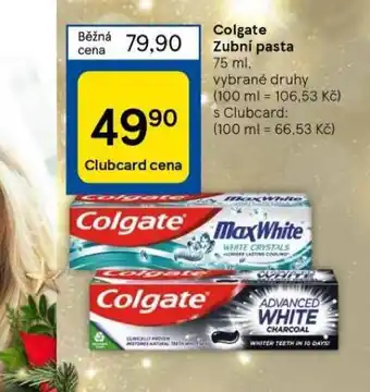 Tesco Colgate zubní pasta nabídka