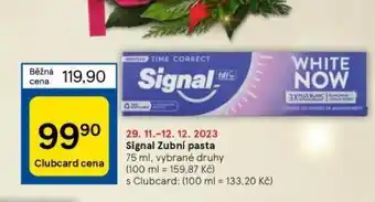 Tesco Signal zubní pasta nabídka