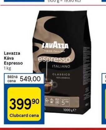 Tesco Lavazza káva espresso nabídka