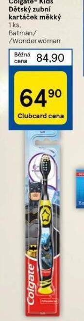 Tesco Colgate kids dětský zubní kartáček mekký nabídka
