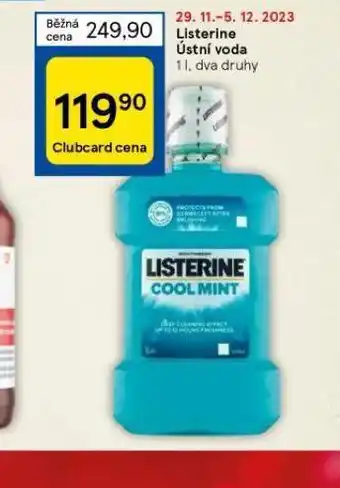 Tesco Listerine ústní voda nabídka