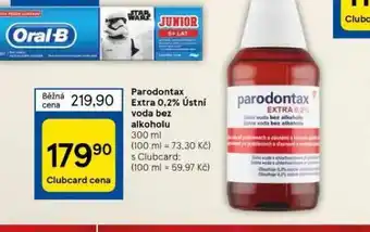 Tesco Parodontax extra 0,2% ústní voda bez alkoholu nabídka