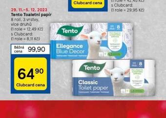 Tesco Tento toaletní papír nabídka