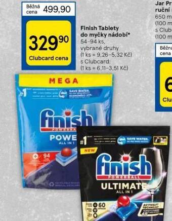 Tesco Finish tablety do myčky nabídka