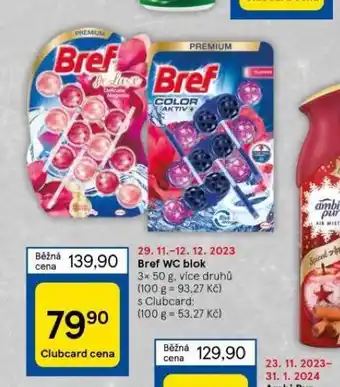 Tesco Bref wc blok nabídka