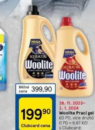 Tesco Woolite prací gel nabídka