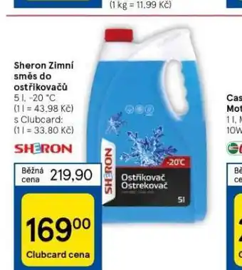 Tesco Sheron zimní směs do ostřikovačů nabídka