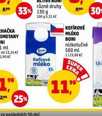 Penny Market Kefírové mléko nabídka