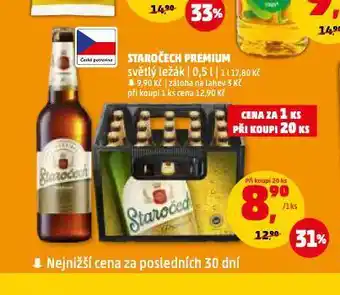 Penny Market Pivo staročech nabídka