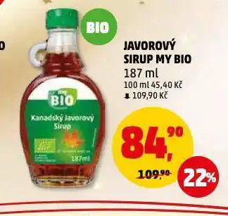 Penny Market Javorový sirup my bio nabídka