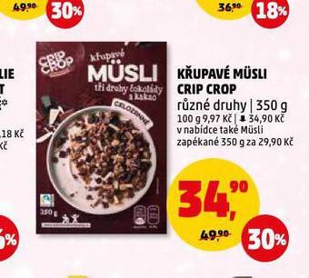 Penny Market Křupavé musli crip crop nabídka