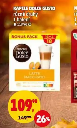 Penny Market Kávové kapsle dolce gusto nabídka