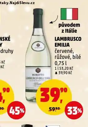 Penny Market Lambrusco emilia nabídka