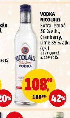 Penny Market Vodka nicolaus nabídka