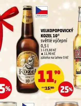 Penny Market Pivo velkopopovický kozel nabídka