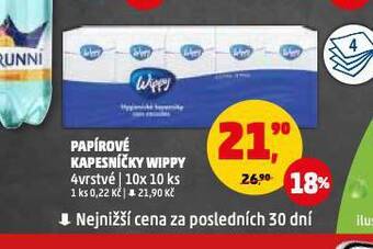 Penny Market Papírové kapesníčky wippy nabídka