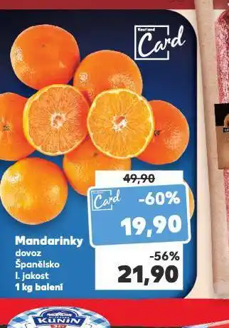 Kaufland Mandarinky nabídka