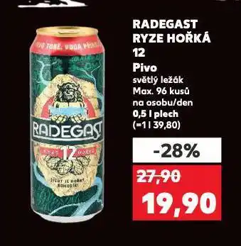 Kaufland Pivo radegast nabídka