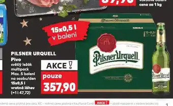 Kaufland Pivo pilsner urquell nabídka