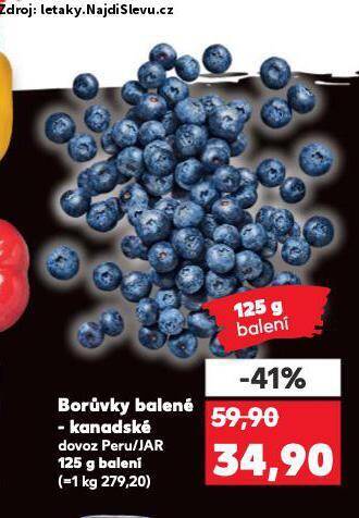 Kaufland Borůvky nabídka