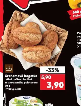 Kaufland Grahamová bagetka nabídka