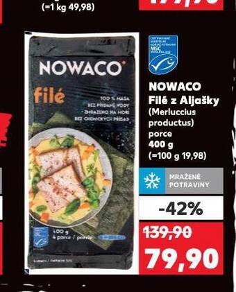 Kaufland Rybí filé z aljašky nowaco nabídka