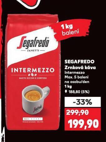 Kaufland Segafredo káva nabídka