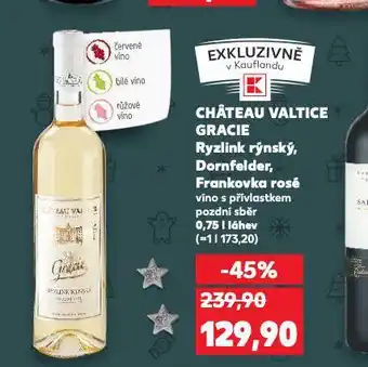 Kaufland Chateau valtice ryzlink rýnský nabídka