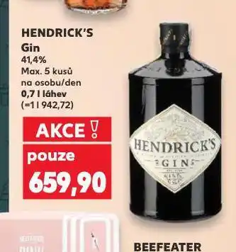 Kaufland Hendrick's gin nabídka