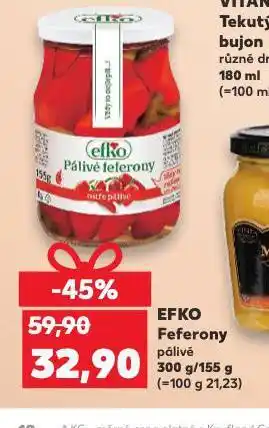 Kaufland Efko feferony nabídka
