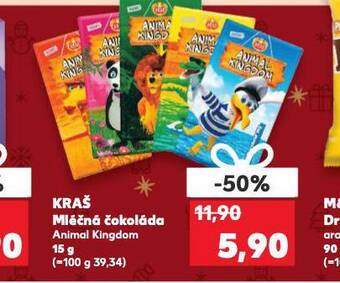 Kaufland Kraš mléčná čokoláda nabídka