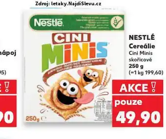 Kaufland Nestlé cereálie nabídka