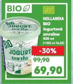 Kaufland Hollandia bio jogurtová zmrzlina nabídka