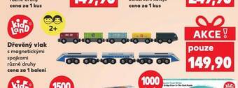 Kaufland Dřevěný vlak nabídka