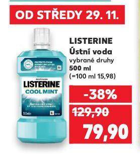 Kaufland Listerine ústní voda nabídka
