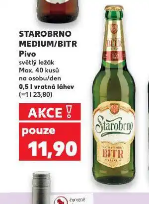 Kaufland Pivo starobrno nabídka