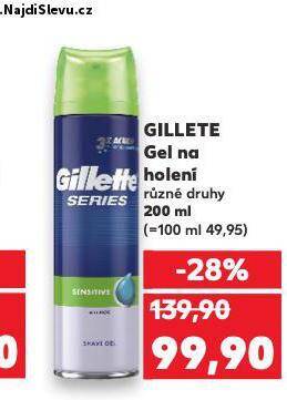 Kaufland Gillette gel na holení nabídka