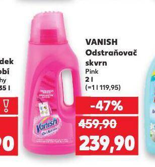 Kaufland Vanish odstraňovač skvrn nabídka