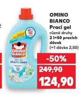 Kaufland Omino bianco prací gel nabídka