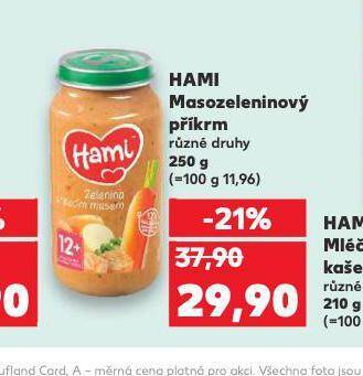 Kaufland Hami masozeleninový příkrm nabídka