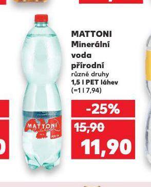 Kaufland Mattoni nabídka