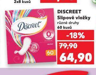 Kaufland Discreet vložky nabídka