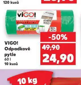 Kaufland Vigo odpadkové pytle nabídka