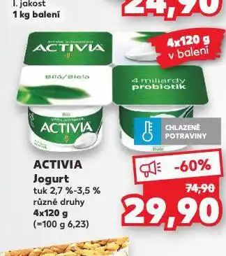 Kaufland Activia jogurt nabídka