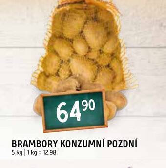 Terno BRAMBORY KONZUMNÍ POZDNÍ nabídka