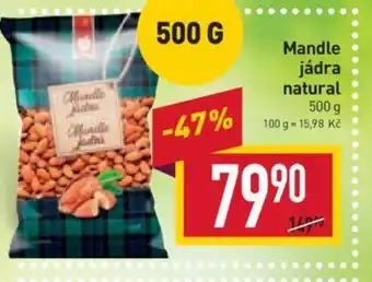 Billa Mandle jádra natural nabídka